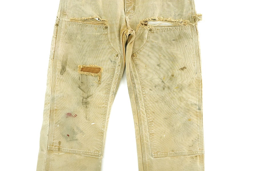 USA製 カーハート ダブルニー ダックペインターパンツ ブラウン 表記(34x30)