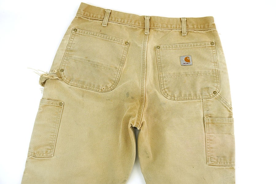 USA製 カーハート ダブルニー ダックペインターパンツ ブラウン 表記