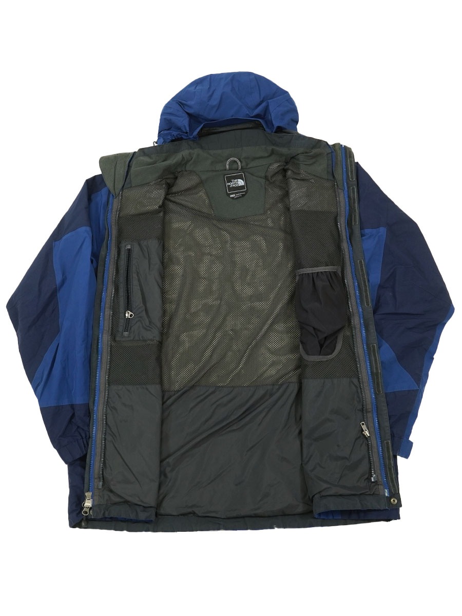 00's THE NORTH FACE ゴアテックスパーカ ブルーxネイビー 表記(XL