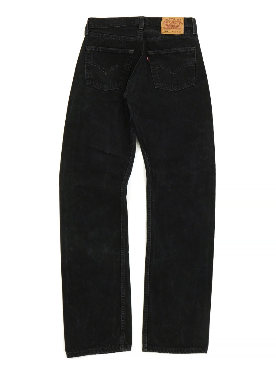 【USA製】リーバイス501 ブラックデニム ジーンズ W32 すみ黒 90s 90's LEVI'S 501 ブラックデニムパンツ 色残りブラック 表記(W28 L32