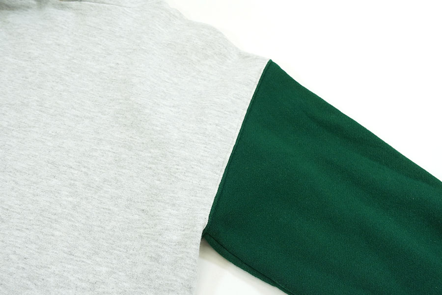 80s USA製 RUSSELL アーチロゴスウェット L 緑 A83 90's RUSSELL ATHLETIC 前V 無地スウェット グリーン 表記(XXL