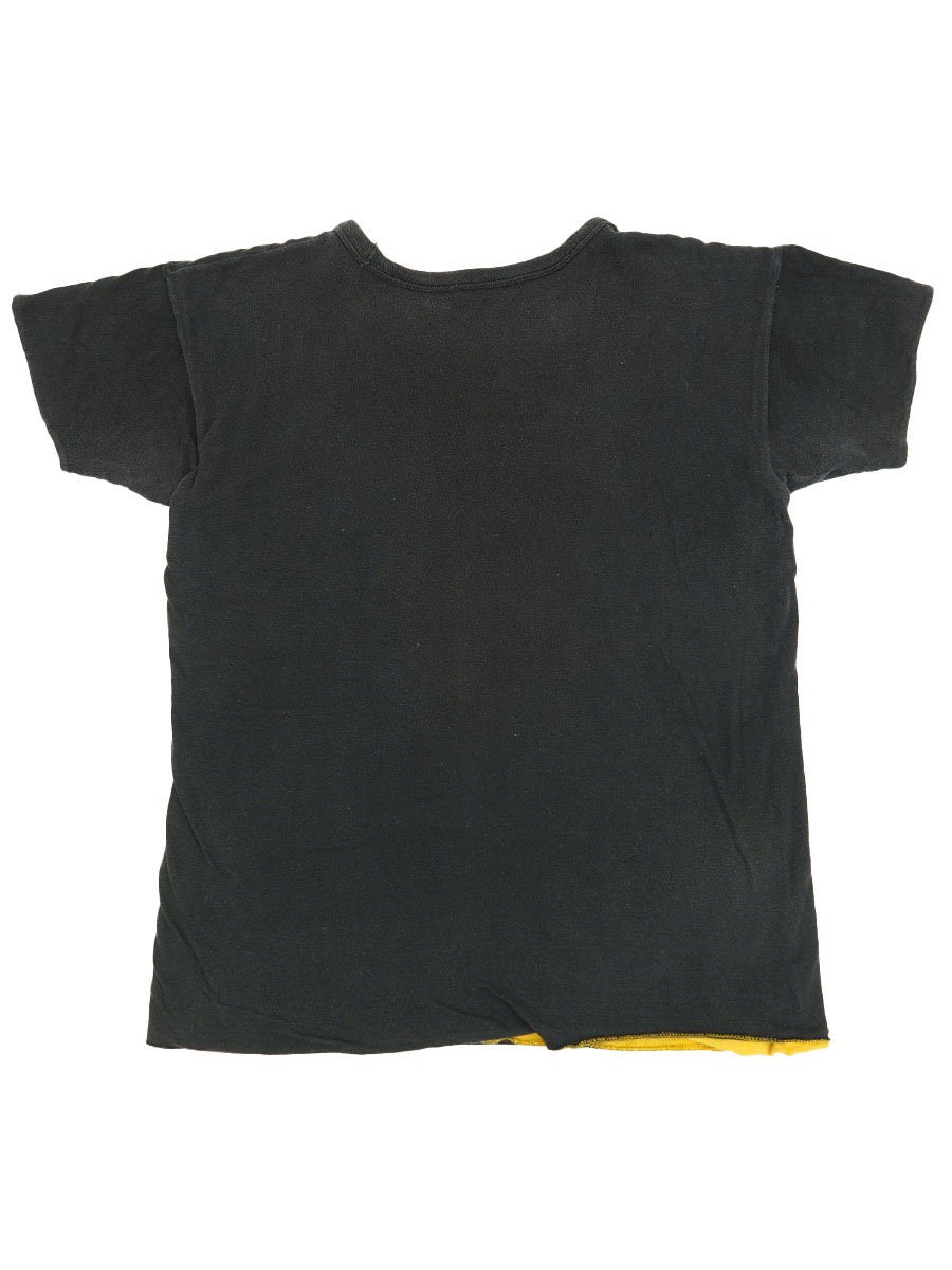 60's～ ''HASKELL ＃29 INDIANS'' リバーシブルTシャツ 黒黄 表記(L)