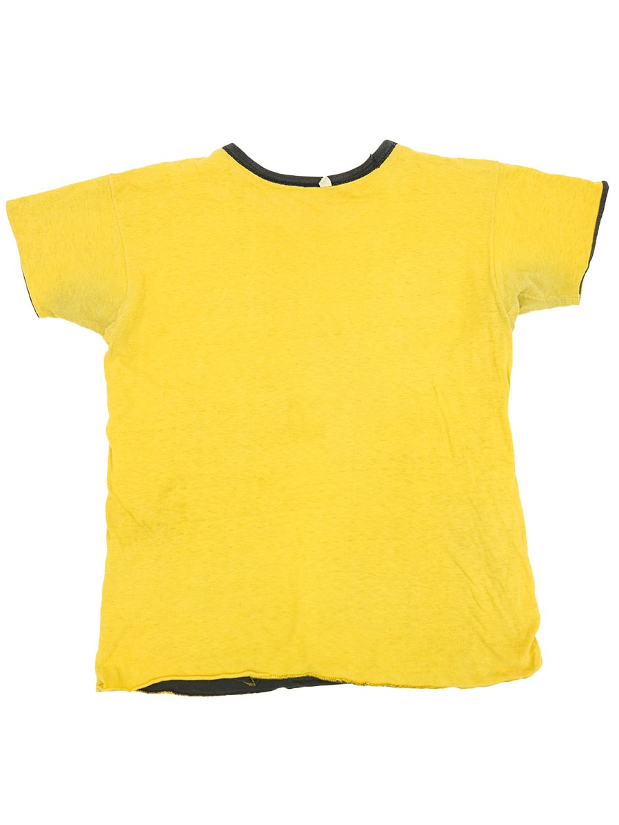 60's～ ''HASKELL ＃29 INDIANS'' リバーシブルTシャツ 黒黄 表記(L)