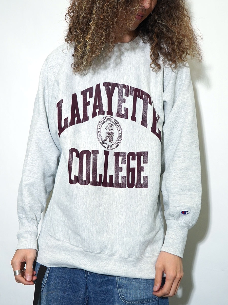 90's 刺繍タグ チャンピオンRW ''LAFAYETTE COLLEGE'' 3段