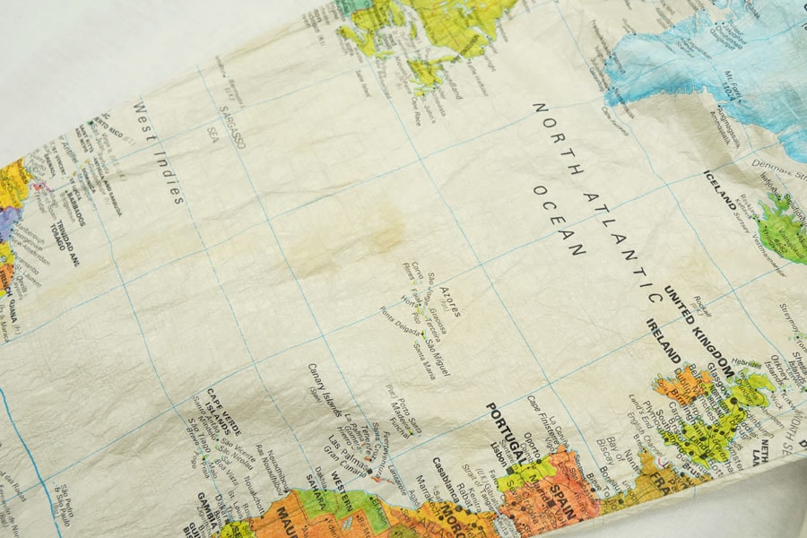 USA製✴︎80s WEARIN THE WORLD ペーパージャケット 地図柄 80s VINTAGE Made in USA WEARIN THE WORLD WORLD MAP paper