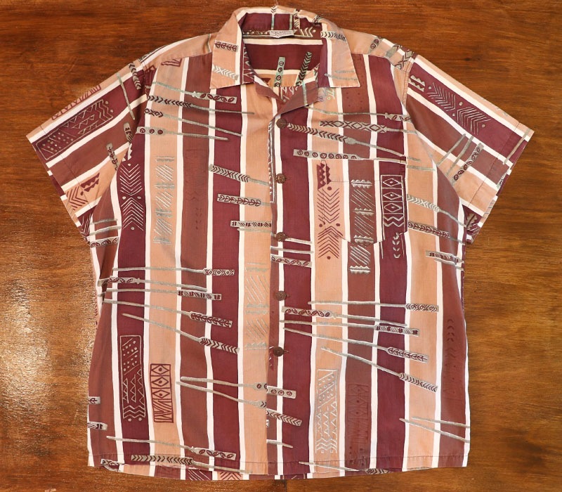 1950s COTTON HAWAIIAN SHIRT , Size M