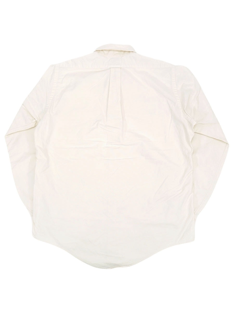 Brooks Brothers ホワイト ボタンダウンシャツ 17 1/2 コットン オックスフォード GFロゴ ボタンダウンシャツ Classic