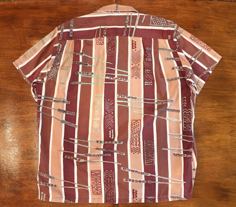 1950s COTTON HAWAIIAN SHIRT , Size M