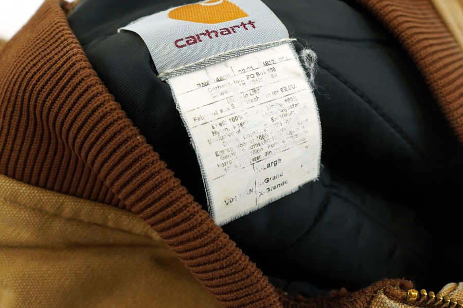 90'S CARHARTT DUCK VEST TAN (SIZE.X LARGE) MADE IN USA