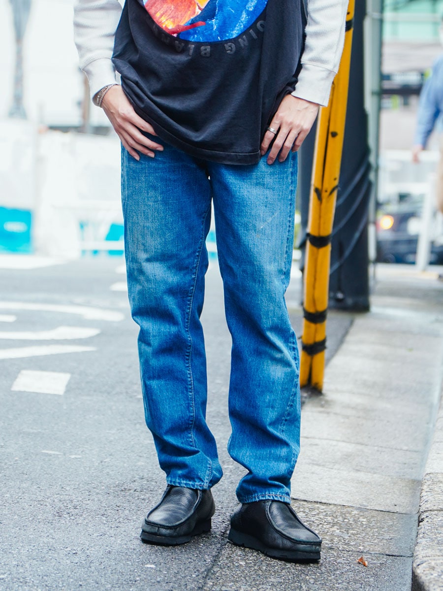 70's LEVI'S 505 シングル デニムパンツ 良色落ち 表記(W34 L31) スレーキスタンプ