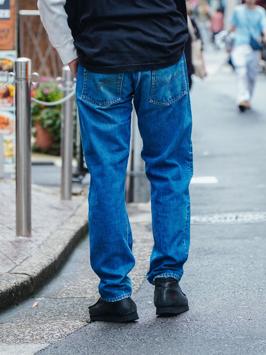 70's LEVI'S 505 シングル デニムパンツ 良色落ち 表記(W34 L31) スレーキスタンプ
