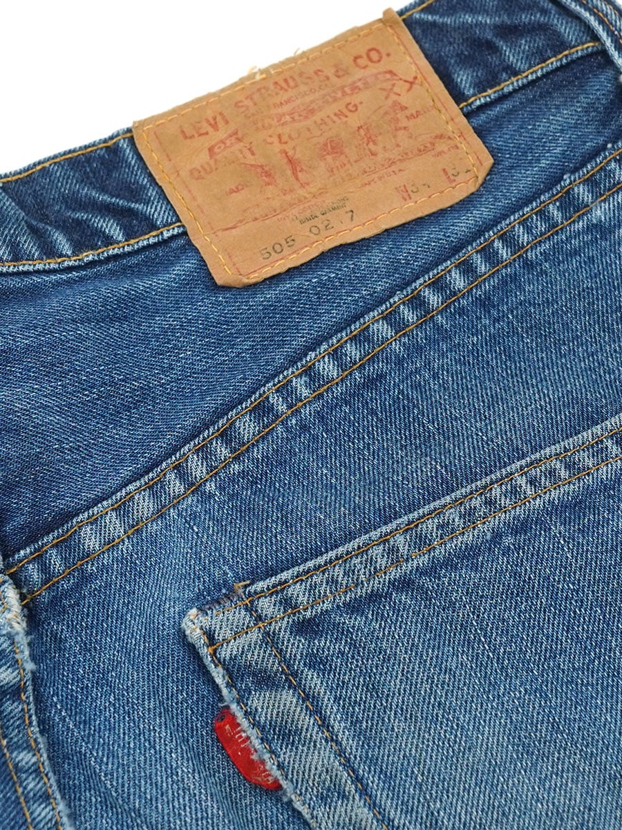 70's LEVI'S 505 シングル デニムパンツ 良色落ち 表記(W34 L31) スレーキスタンプ