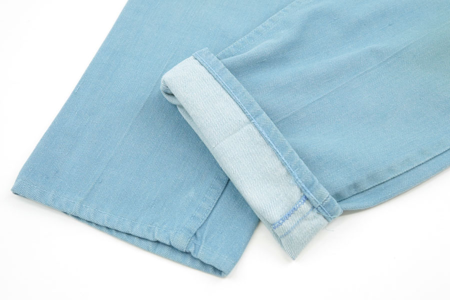 70'S LEVI'S BIG-E STA-PREST COTTON TWILL PANTS LIGHT BLUE (APPROX.W29 L32)