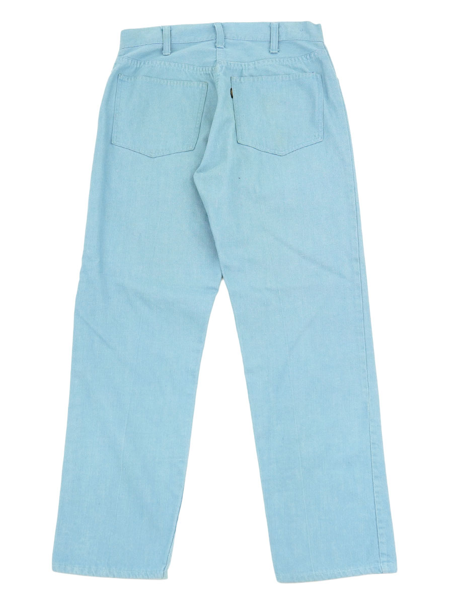 70'S LEVI'S BIG-E STA-PREST COTTON TWILL PANTS LIGHT BLUE (APPROX.W29 L32)