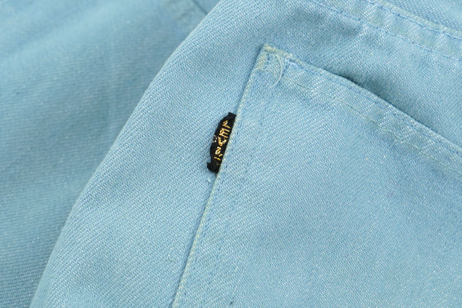 70'S LEVI'S BIG-E STA-PREST COTTON TWILL PANTS LIGHT BLUE (APPROX.W29 L32)