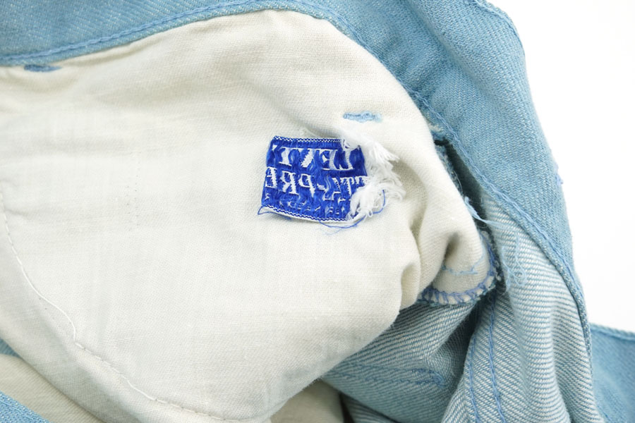 70'S LEVI'S BIG-E STA-PREST COTTON TWILL PANTS LIGHT BLUE (APPROX.W29 L32)