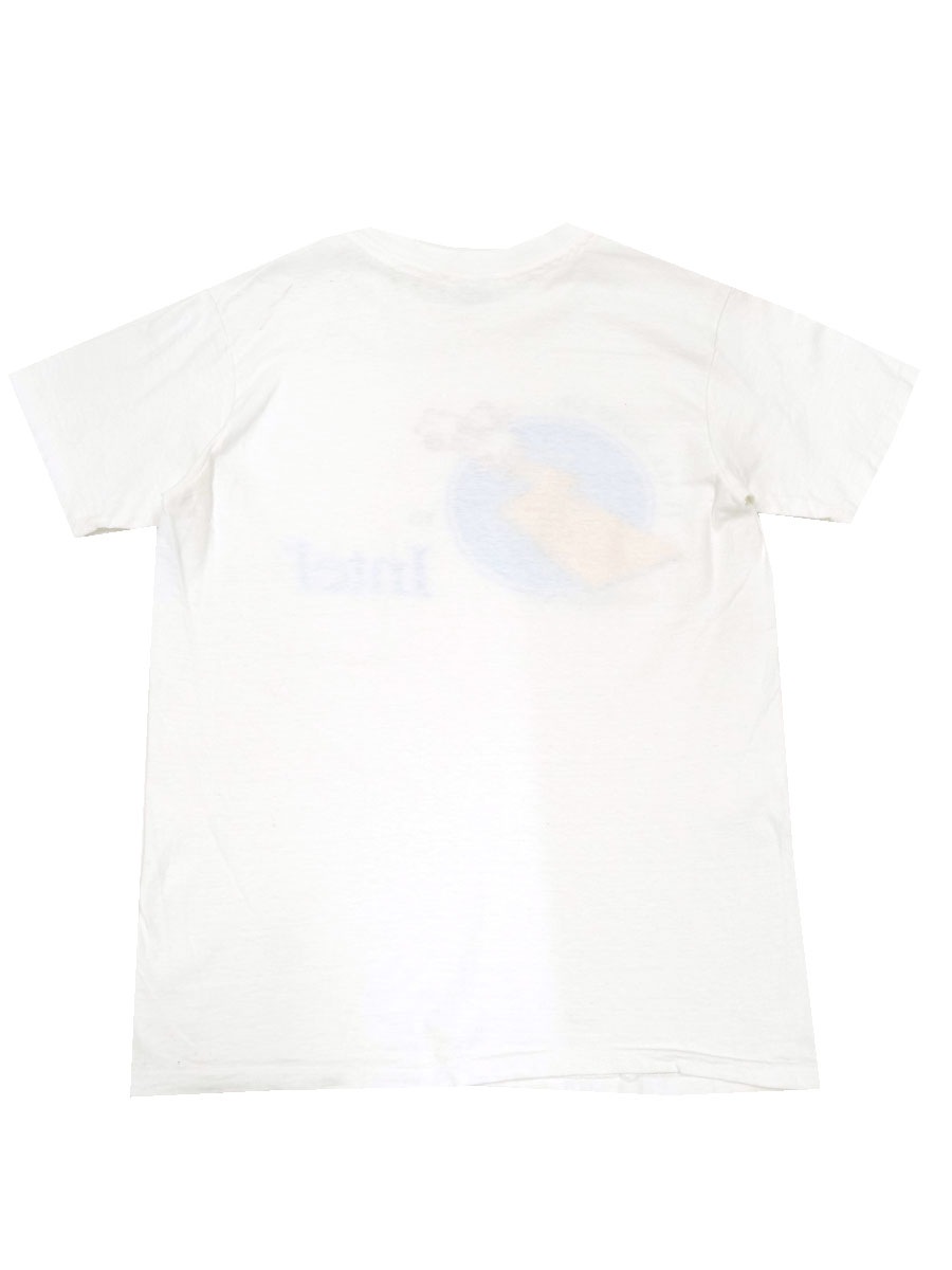80's～ Hanes ''Intel'' 100％コットン プリントTシャツ 表記(M