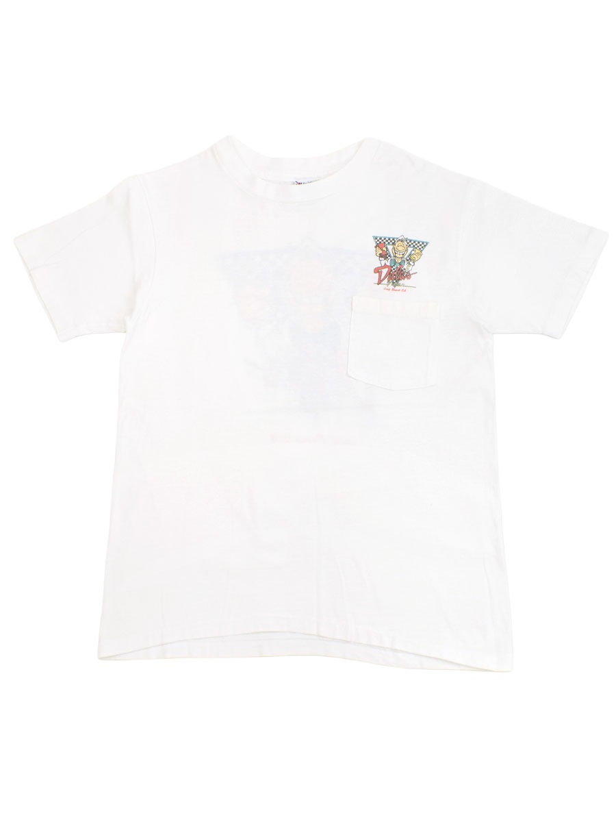 80's Hanes ''Dale's Diner'' 両面プリント ポケットTシャツ 表記(M) USA製