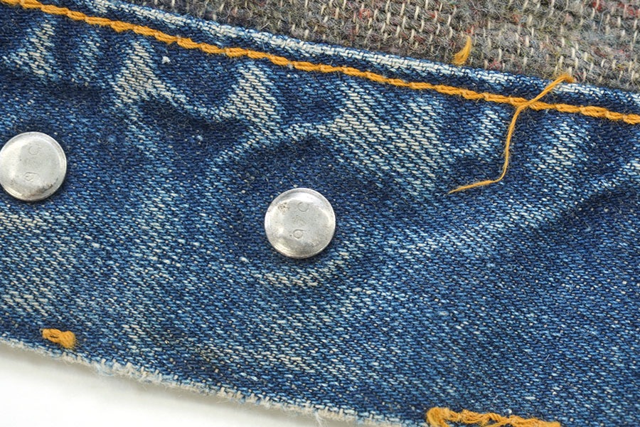 60'S LEVI'S 70505 BIG E DENIM JACKET BLANKET LINED (APPROX.38