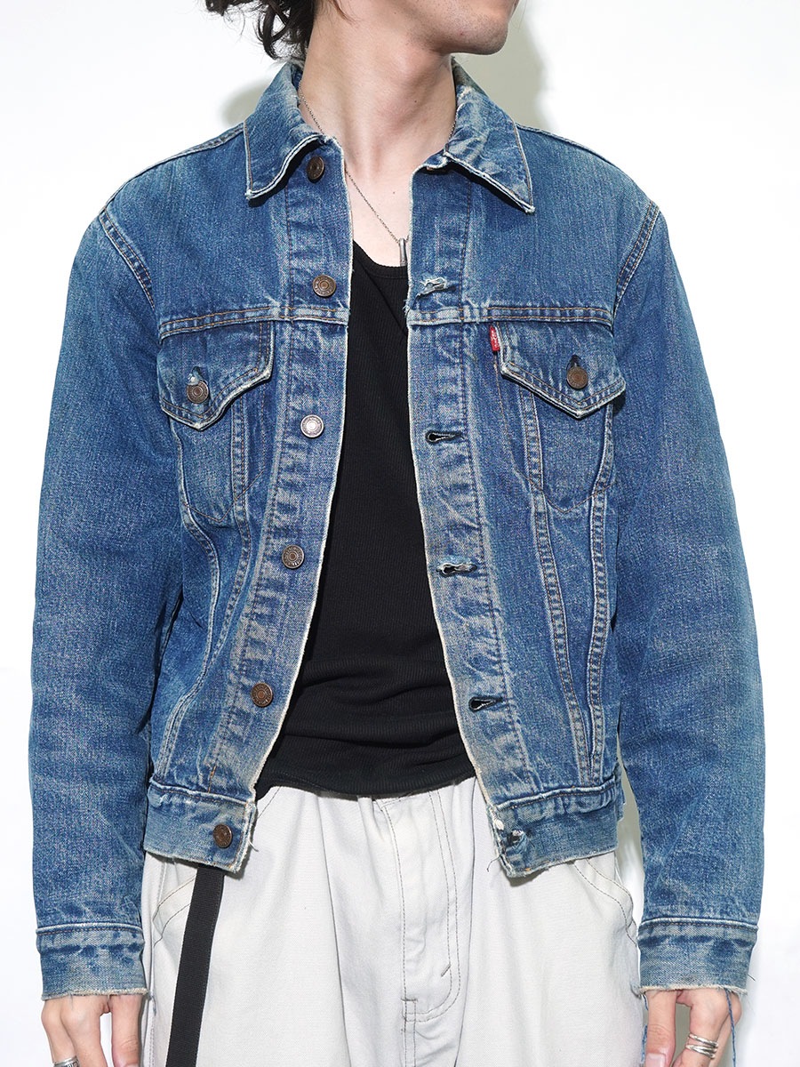 60'S LEVI'S 70505 BIG E DENIM JACKET BLANKET LINED (APPROX.38
