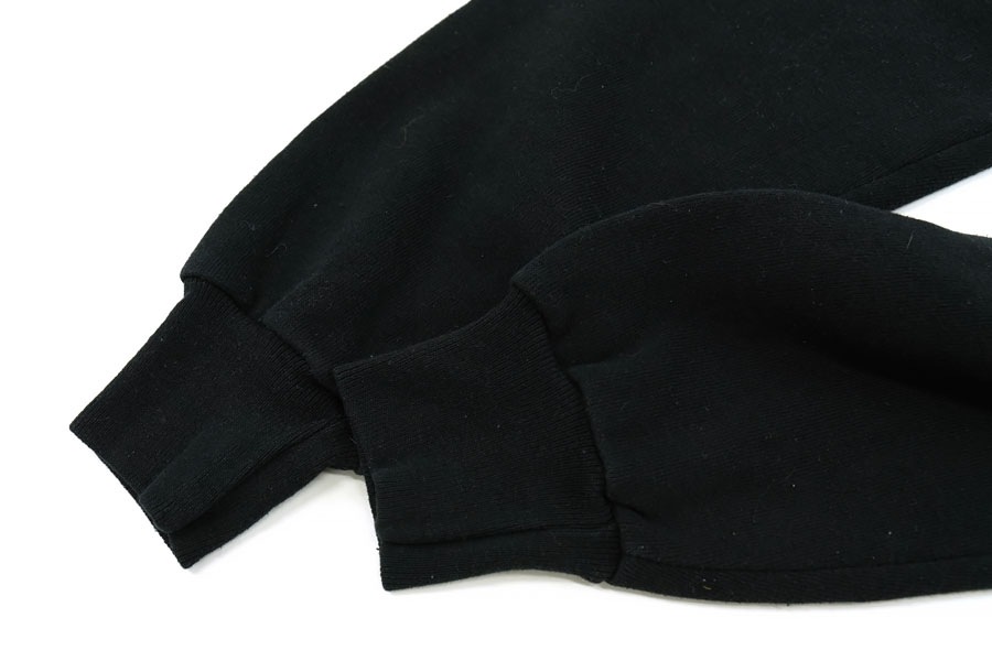 80'S DISNEY MICKEY MOUSE FELT PRINT SWEAT SHIRT BLK (SIZE. X LARGE) MADE IN USA
