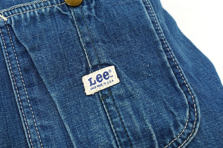 60s Lee 81LJ デニム カバーオール ブランケット 42R 濃紺 70s USA製 Lee リー 81-LJ デニム カバーオール 濃紺 XL～XXL