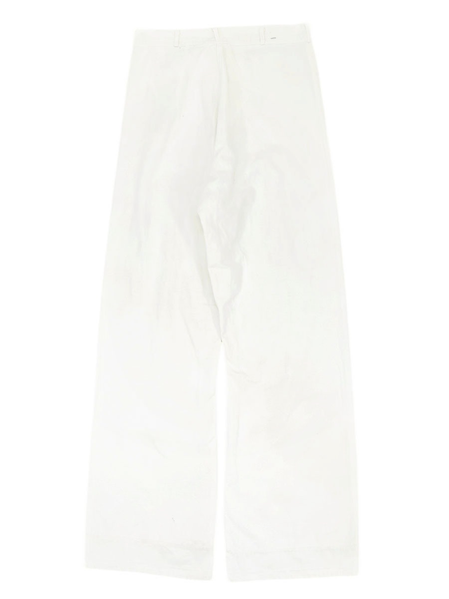 40's U.S.NAVY 巻き コットンセーラーパンツ ホワイト 実寸(29.5x32位