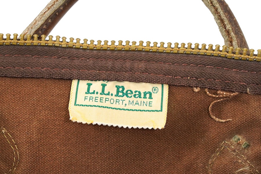 80's L.L.Bean レザーハンドル ダッフルバッグ ブラウン