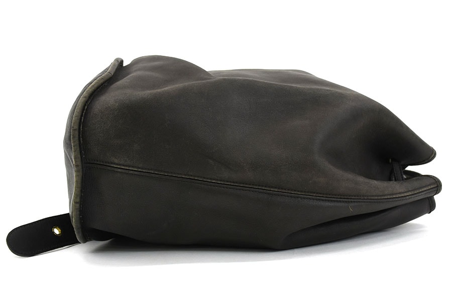 COACH】新品同様牛シボ革ワンショルダーバッグ/ブラック COACH】新品同様牛シボ革ワンショルダーバッグ/ブラック