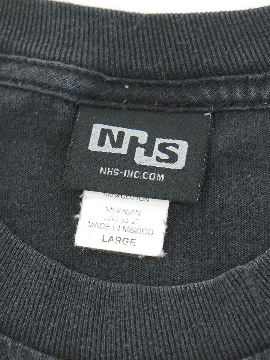 90's～ NHS ''INDEPENDENT TRUCK CO.'' Tシャツ ブラック 表記(L