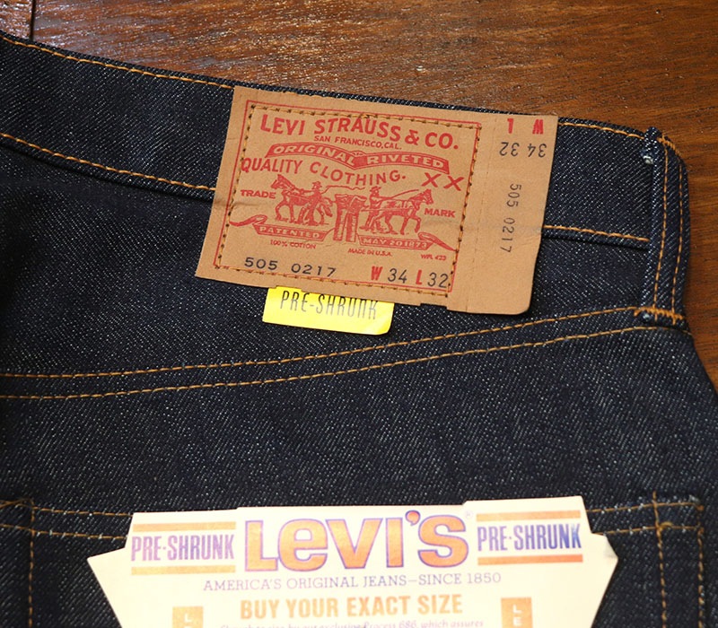 1960s DEAD STOCK , LEVIS 505E , Size W34 L32