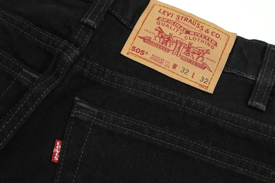 90's Levi's 505 ブラック デニムパンツ 表記(W32 L32) USA製 NOS