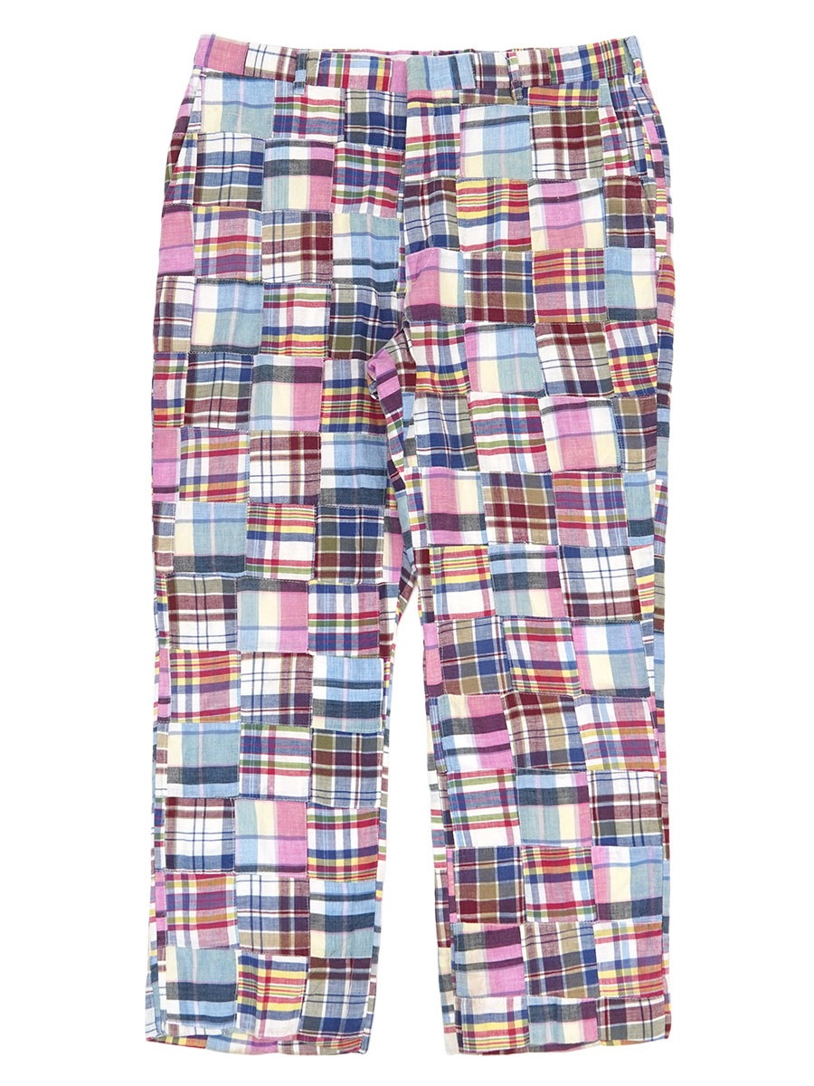 90's ORVIS 好配色チェック パッチワークパンツ 表記(36R) USA製