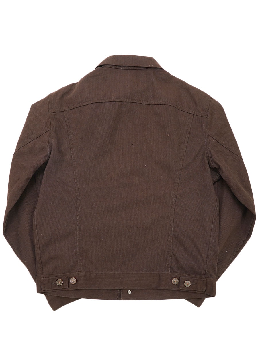 70's Levi's 70505 黒タブ BIG-E ピケジャケット ダークブラウン 表記