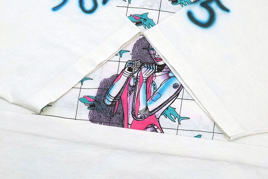 90'S FRUIT OF THE LOOM BEST ''OFFWORLD DESIGN'' T SHIRT WHITE (SIZE.XXX LARGE) MADE IN USA