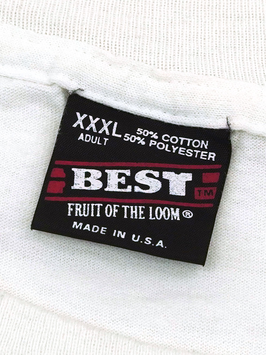 90'S FRUIT OF THE LOOM BEST ''OFFWORLD DESIGN'' T SHIRT WHITE (SIZE.XXX LARGE) MADE IN USA