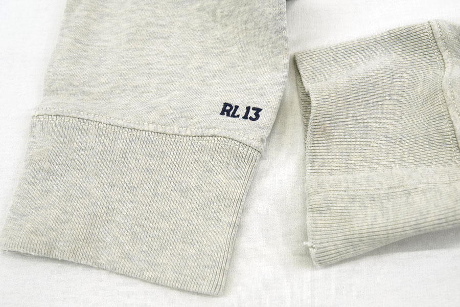 ラルフローレン ポロベアー 前V スウェットパーカ 杢グレー 表記(XL)