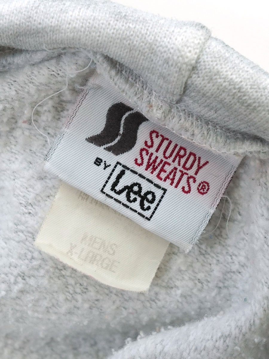 80's STURDY SWEATS by Lee フルジップスウェットパーカ グレー 表記(XL) USA製