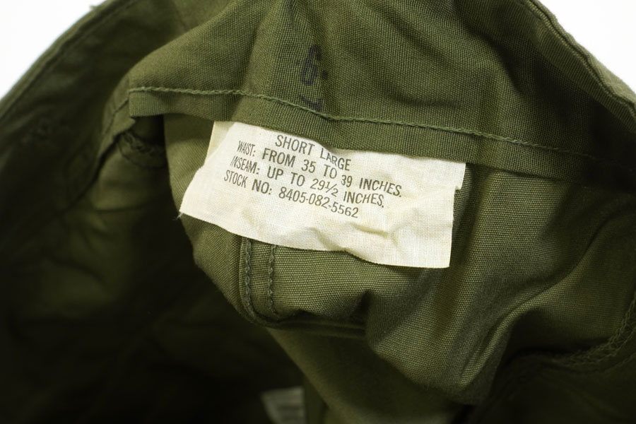 60's ジャングルファティーグ 3rd ノンリップ LARGE-SHORT 60's U.S.ARMY 3rd ノンリップ ジャングルファティーグシャツ
