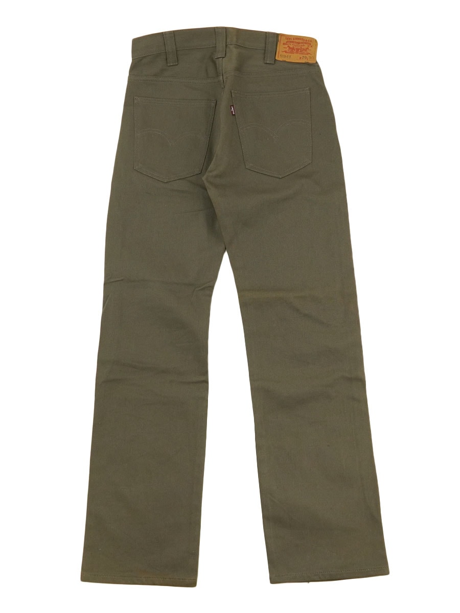 60's Levi's 519-11 BIG-E ピケパンツ モカブラウン 表記(29x30) DEAD