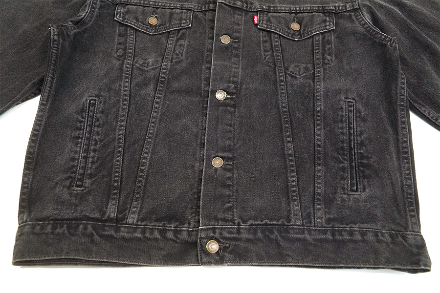 00'S LEVI'S 70507 BLACK DENIM JACKET (SIZE.LARGE) MADE IN MXICO