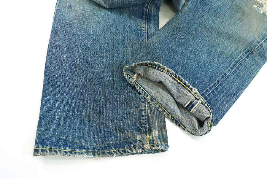60s levi's 501 big E ダメージジーンズ　雰囲気系 60's Levi's 501 BIG-E デニムパンツ ダメージあり良雰囲気 実寸