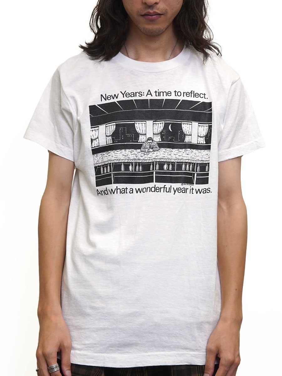 希少【BALMAIN】アストロノートプリントTシャツ 80's~ ''New Years: A time to reflect. And what a wonderful