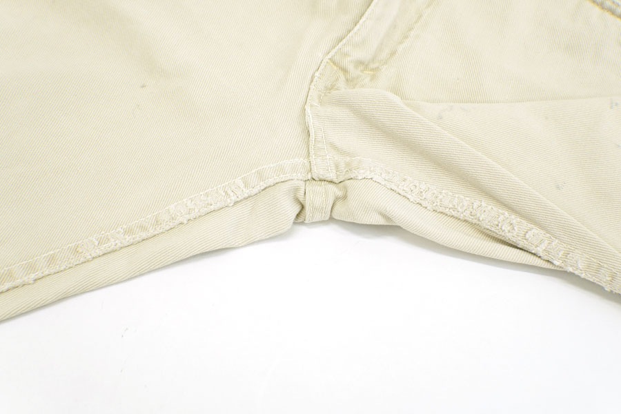60'S LEVI'S BIG-E COTTON TWILL PANTS OFFWHITE (APPROX.W30 L30)