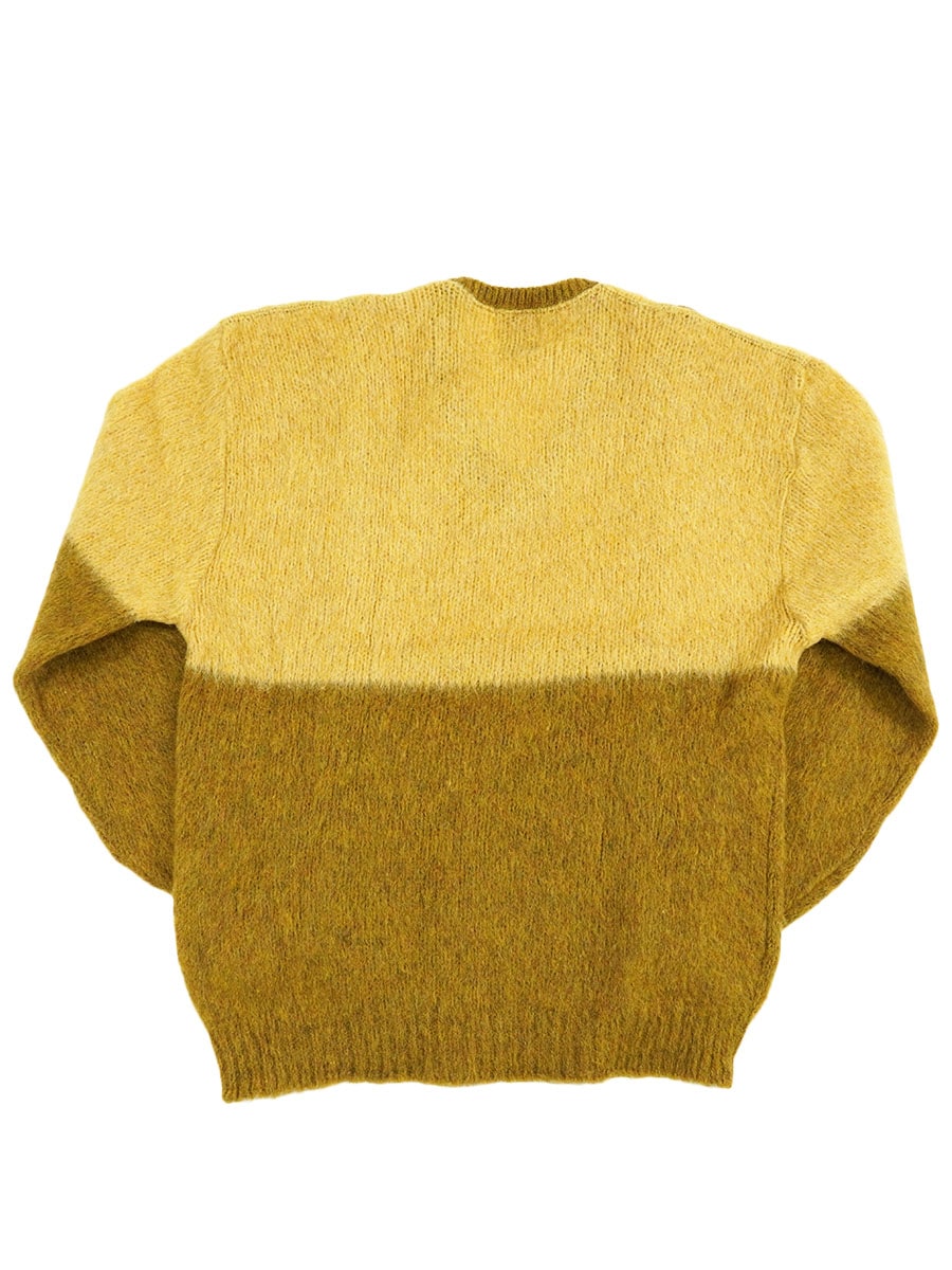 60's PARKTON モヘア×アルパカ ケーブル編み Vネックセーター 表記(XL