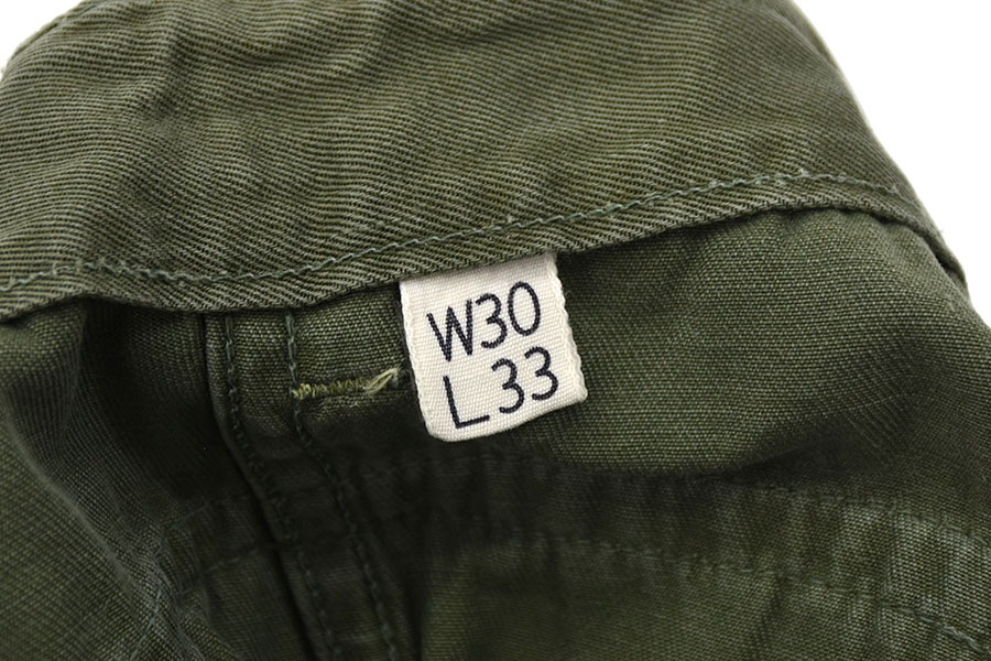 50's U.S.ARMY M-43 コットンツイルパンツ 13スターボタン 実寸(30x30