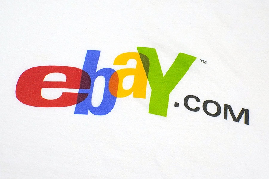 00's Hanes ''ebay.COM'' Tシャツ ホワイト 表記(L)