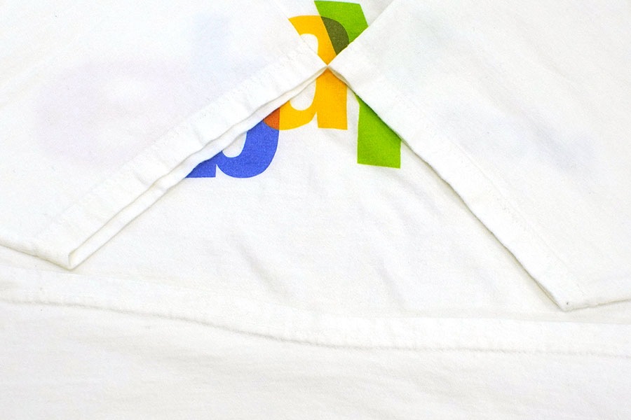 00's Hanes ''ebay.COM'' Tシャツ ホワイト 表記(L)