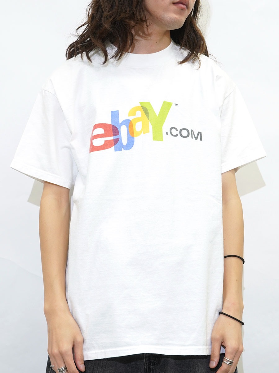 00's Hanes ''ebay.COM'' Tシャツ ホワイト 表記(L)
