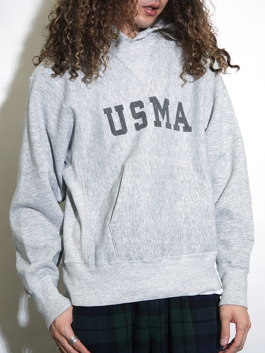 チャンピオンリバースウィーブ　USMA　染み込みプリント 復刻 チャンピオンリバースウィーブUSMA染み込みプリント 復刻